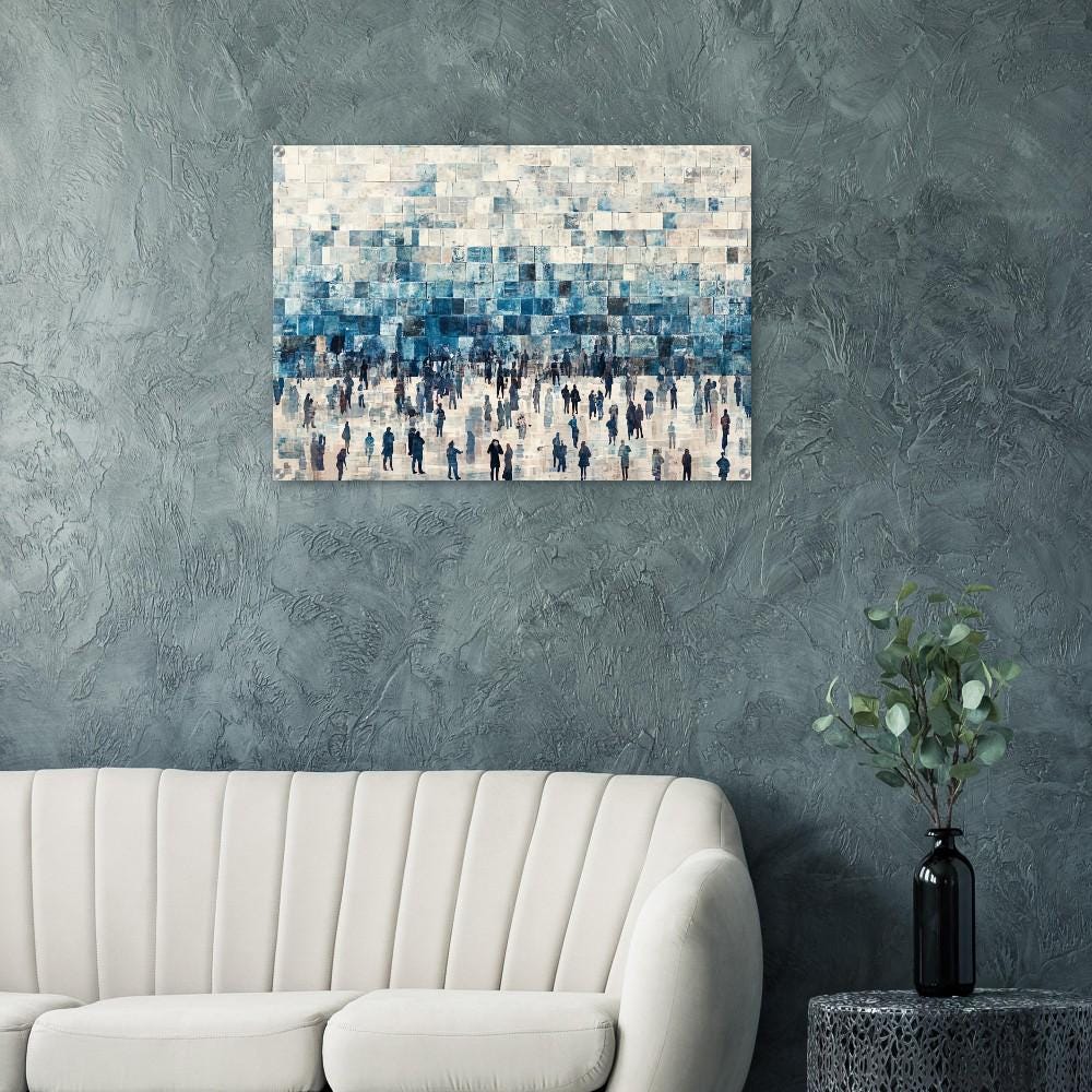Western Wall (Kosel) Acrylic Judaica Wall Art - Large (40" x 28")