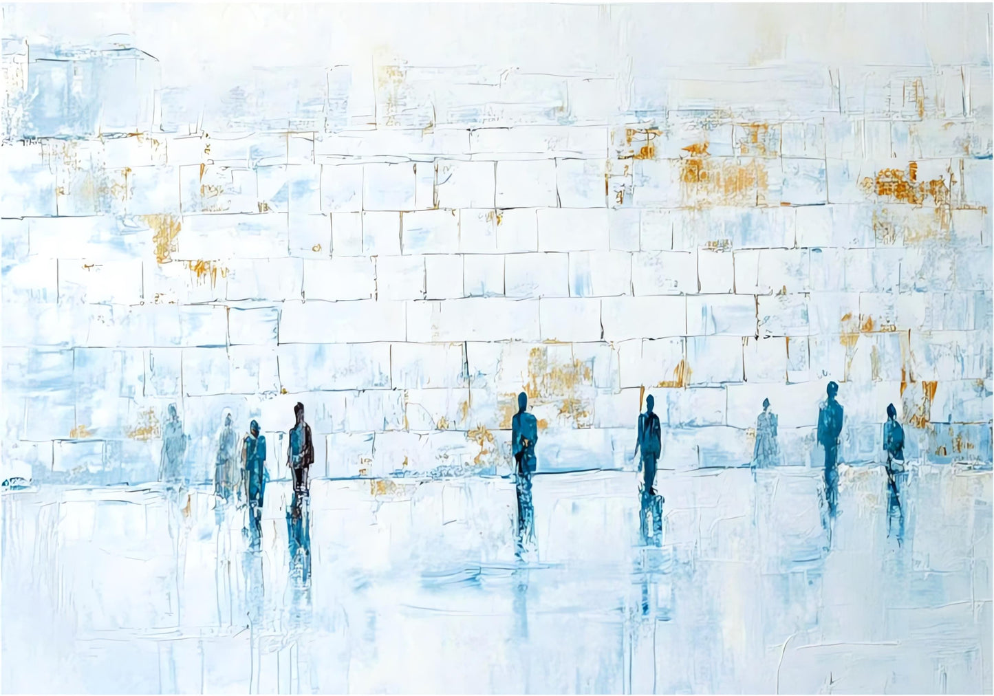 Western Wall (Kosel) Acrylic Judaica Wall Art - Large (40" x 28")