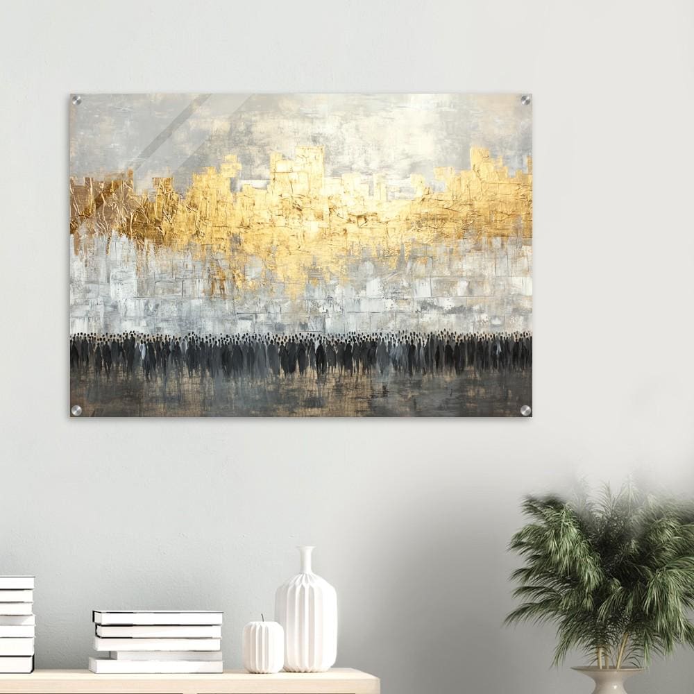 Western Wall (Kosel) Acrylic Judaica Wall Art - Large (40" x 28")