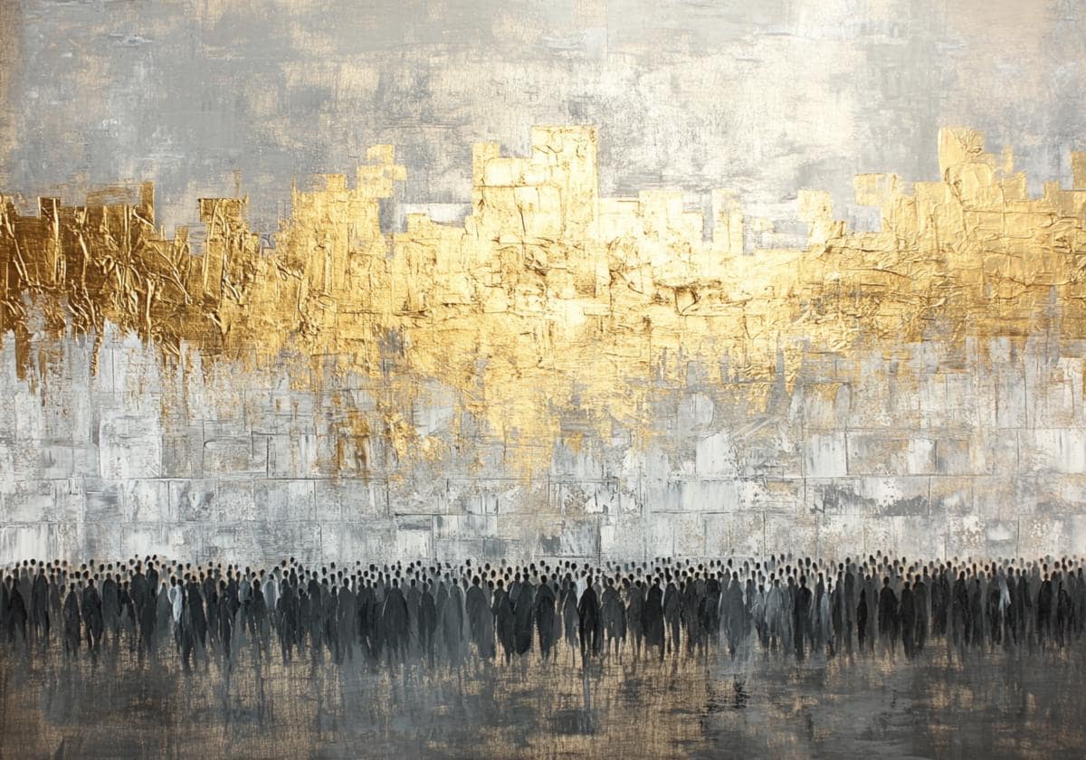 Western Wall (Kosel) Acrylic Judaica Wall Art - Large (40" x 28")
