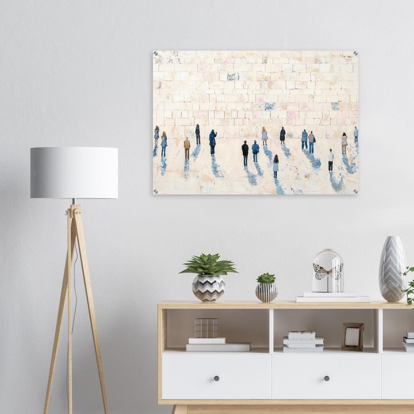 Western Wall (Kosel) Acrylic Judaica Wall Art - Large (40" x 28")