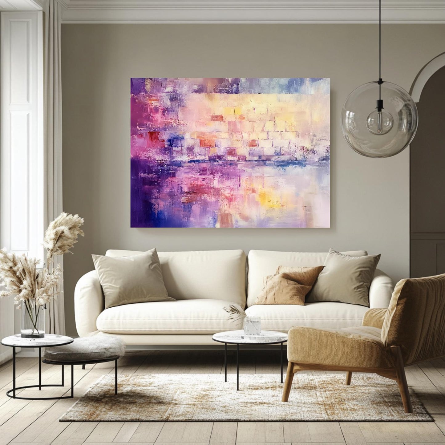 Western Wall (Kosel) Acrylic Judaica Wall Art  - Large (40" x 28")