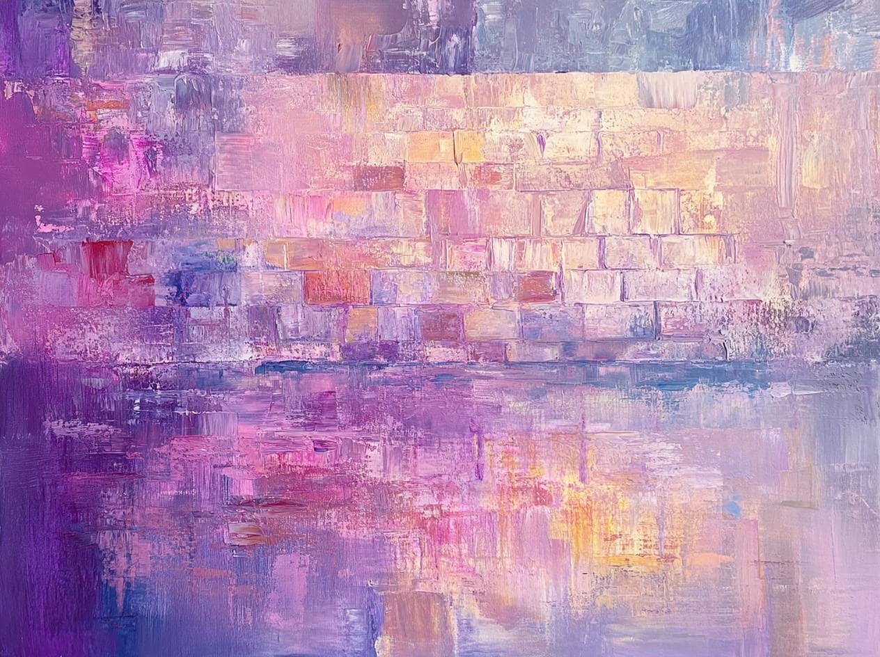 Western Wall (Kosel) Acrylic Judaica Wall Art  - Large (40" x 28")