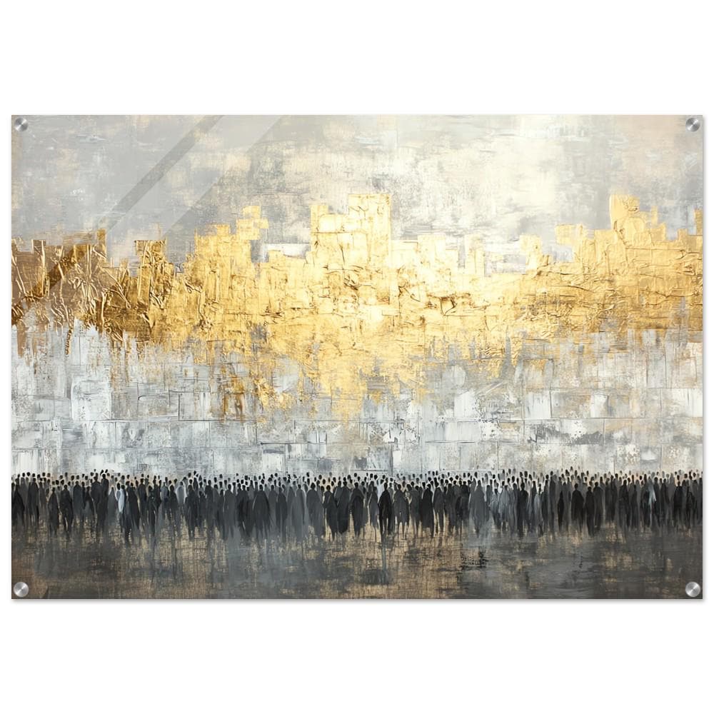 Western Wall (Kosel) Acrylic Judaica Wall Art - Large (40" x 28")